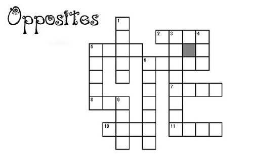 Trò chơi ô chữ Tiếng Anh: Chủ đề 'Opposite' Ôn tập từ vựng Tiếng Anh qua trò chơi ô chữ