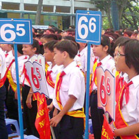 Đề thi học kì 1 môn Tiếng Anh lớp 6 huyện Bình Giang, Hải Dương năm 2014 - 2015 (Chương trình mới)