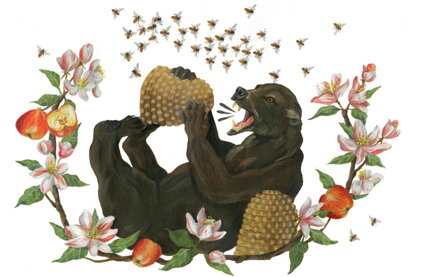 Con gấu và bầy ong