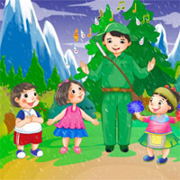 Giáo án mầm non đề tài: Em yêu chú bộ đội