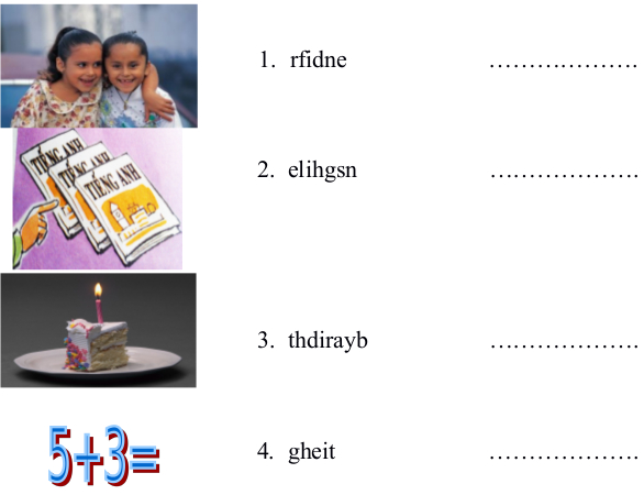 Đề kiểm tra học kì 1 môn Tiếng Anh lớp 4