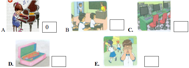 Đề thi học kì 1 môn Tiếng Anh lớp 3 trường Tiểu học Ông Ích Đường, Đà Nẵng năm 2014 - 2015 Đề thi hết học kì 1 môn Tiếng Anh lớp 3
