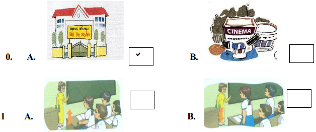 Đề thi học kì 1 môn Tiếng Anh lớp 3 trường Tiểu học Ông Ích Đường, Đà Nẵng năm 2014 - 2015 Đề thi hết học kì 1 môn Tiếng Anh lớp 3
