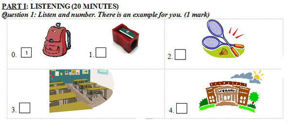Đề thi học kỳ 1 môn tiếng Anh lớp 3 có đáp án Đề kiểm tra học kỳ 1 môn tiếng Anh lớp 3 MỚI NHẤT có đáp án