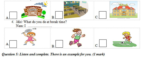 Đề thi học kỳ 1 môn tiếng Anh lớp 3 có đáp án Đề kiểm tra học kỳ 1 môn tiếng Anh lớp 3 MỚI NHẤT có đáp án