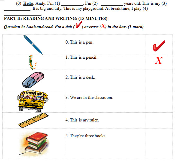 Đề thi học kỳ 1 môn tiếng Anh lớp 3 có đáp án Đề kiểm tra học kỳ 1 môn tiếng Anh lớp 3 MỚI NHẤT có đáp án