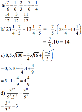 Đề thi hết học kì 1 môn Toán lớp 7