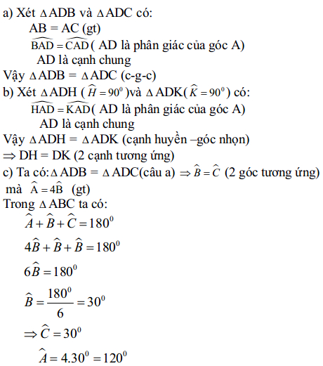 Đề kiểm tra học kì 1 môn Toán lớp 7