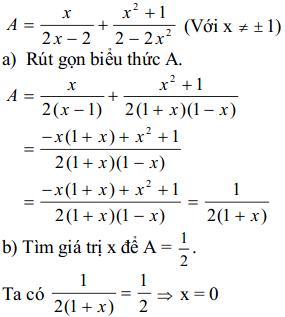 Đề thi hết học kì 1 môn Toán lớp 8 có đáp án