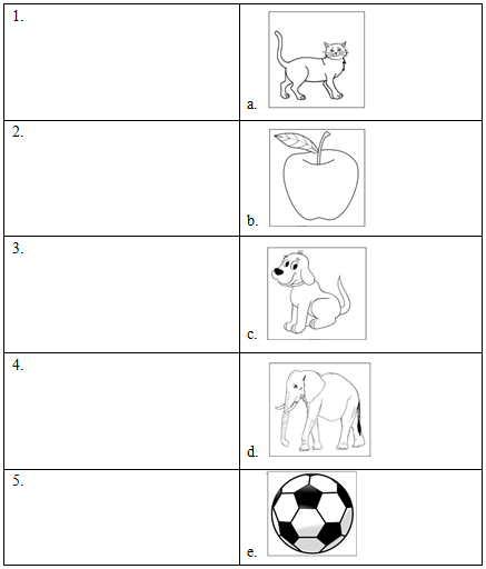 Đề thi học kỳ 1 môn tiếng Anh lớp 1 trường Tiểu học Đoàn Thị Nghiệp, Tiền Giang năm 2015 - 2016