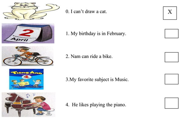 Đề thi học kỳ 1 môn tiếng Anh lớp 4 Đề kiểm tra học kỳ 1 môn tiếng Anh lớp 4