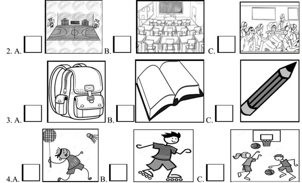 Đề kiểm tra học kỳ 1 môn tiếng Anh lớp 3     