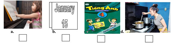 Đề kiểm tra học kỳ 1 môn tiếng Anh lớp 4   