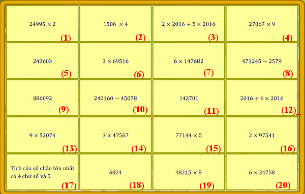 Đề thi violympic toán lớp 4 vòng 7 Đề thi violympic toán lớp 4 vòng 7
