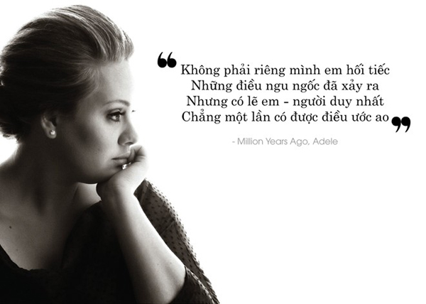 10 câu hát lãng mạn nhất từ album '25' của Adele Học tiếng Anh qua những câu hát cực hay trong album 25 của Adele