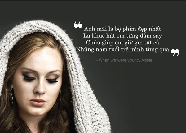 10 câu hát lãng mạn nhất từ album '25' của Adele Học tiếng Anh qua những câu hát cực hay trong album 25 của Adele
