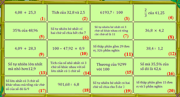 Đề thi violympic toán lớp 5 vòng 11