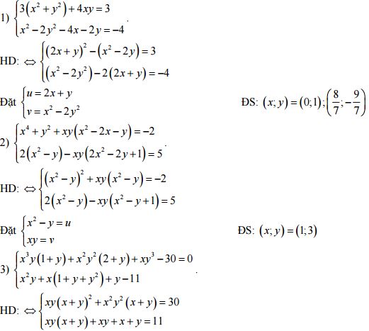 Phương pháp giải hệ phương trình thường gặp trong đề thi đại học