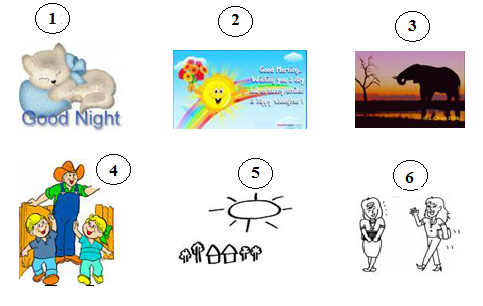 Bài tập tiếng Anh lớp 3 Unit 1 bảng