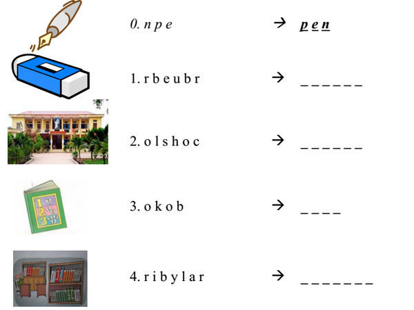 Đề kiểm tra học kỳ 1 môn tiếng Anh lớp 3 có đáp án