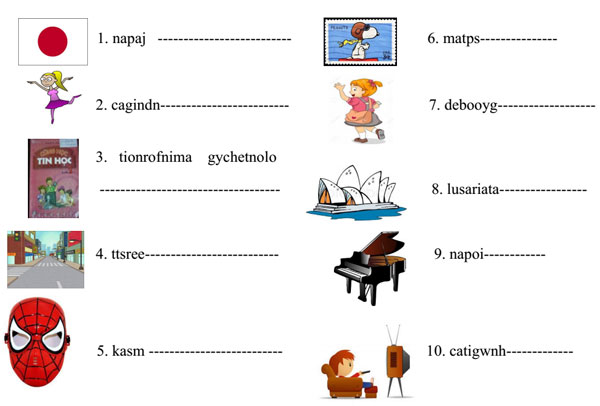 Đề kiểm tra học kỳ 1 môn tiếng Anh lớp 4    