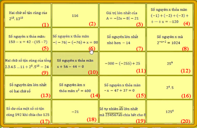 Đề thi violympic toán lớp 6 vòng 11