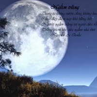 Soạn bài lớp 8: Ngắm trăng