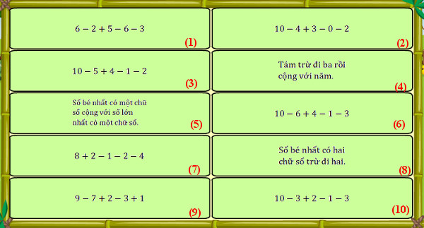Đề thi violympic toán lớp 1
