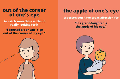 8 thành ngữ tiếng Anh thú vị về 'mắt' Những thành ngữ tiếng Anh hay