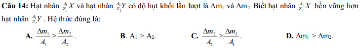 Đề thi học kỳ II môn Lý lớp 12 có đáp án