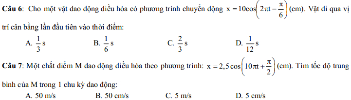 Đề thi thử Đại học môn Vật lý có đáp án