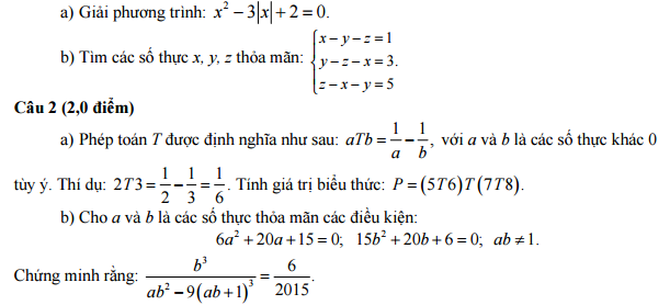Đề thi vào lớp 10 chuyên hùng vương