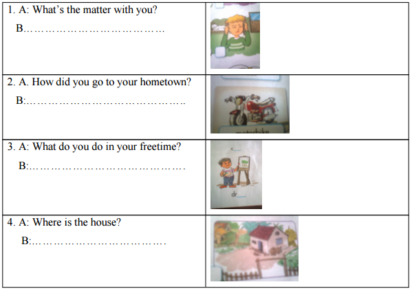 Đề thi học kỳ 2 môn Tiếng Anh lớp 5 Thí điểm trường Tiểu học Phú Châu, Thái Bình năm học 2012 - 2013