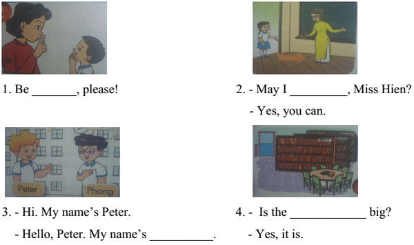 Đề thi học kỳ 1 môn Tiếng Anh lớp 3 