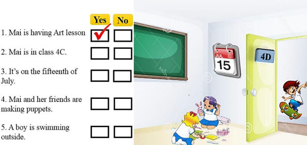 Đề kiểm tra học kỳ 1 môn tiếng Anh lớp 4  