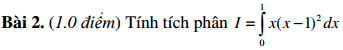 Đề thi thử THPT Quốc gia môn Toán có đáp án