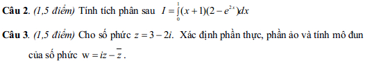 Đề kiểm tra học kì 2 môn Toán lớp 12 tỉnh Kiên Giang