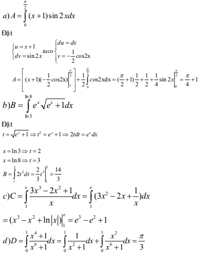 Đề thi giữa học kì 2 môn Toán lớp 12 trường THPT Hiệp Bình, Hồ Chí Minh năm 2014 - 2015 Đề kiểm tra học kỳ II môn Toán lớp 12 có đáp án