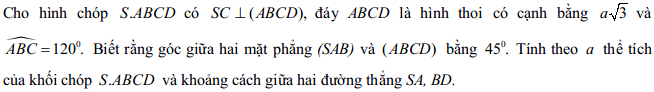 Đề thi thử Đại học môn Toán có đáp án