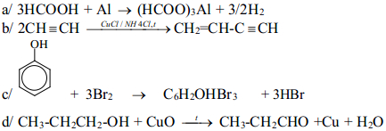 Đề kiểm tra học kỳ 2 môn hóa lớp 11 có đáp án