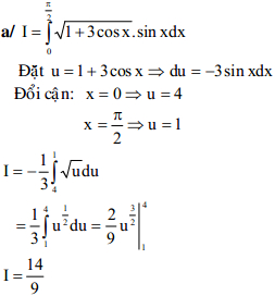 Đề thi học kì 2 môn Toán lớp 12 trường THPT Phan Chu Trinh, Ninh Thuận năm 2014 - 2015 (Chương trình Chuẩn) Đề kiểm tra học kỳ II môn Toán lớp 12 có đáp án