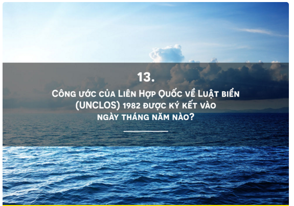 Tìm hiểu biển đảo quê hương qua câu hỏi trắc nghiệm