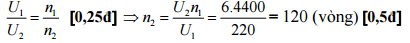 Đáp án đề thi giữa học kì 2 môn vật lý lớp 9
