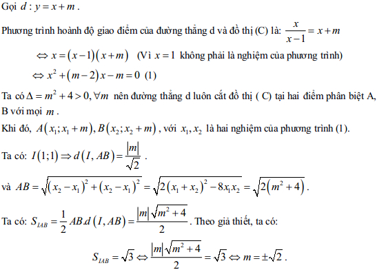 Đề thi thử THPT Quốc gia môn Toán trường THPT Nguyễn Huệ, Đắk Lắk năm 2015 (Lần 1) Đáp án đề thi thử THPT Quốc gia môn Toán