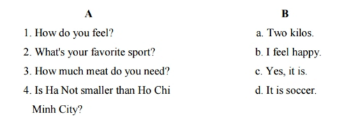 Đề thi học kì 2 lớp 6 môn Tiếng Anh năm học 2015 - 2016, Lâm Đồng