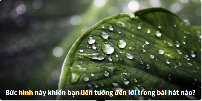 Nhìn hình đoán tên ca khúc nổi tiếng