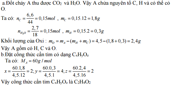 Đáp án đề thi học kì 2 môn Hóa học lớp 9