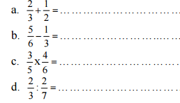 Để thi học kì 2 môn Toán lớp 4