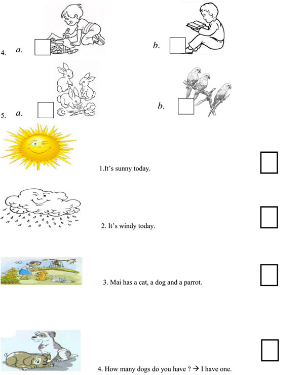 Đề thi học kì 2 môn Tiếng Anh lớp 3 