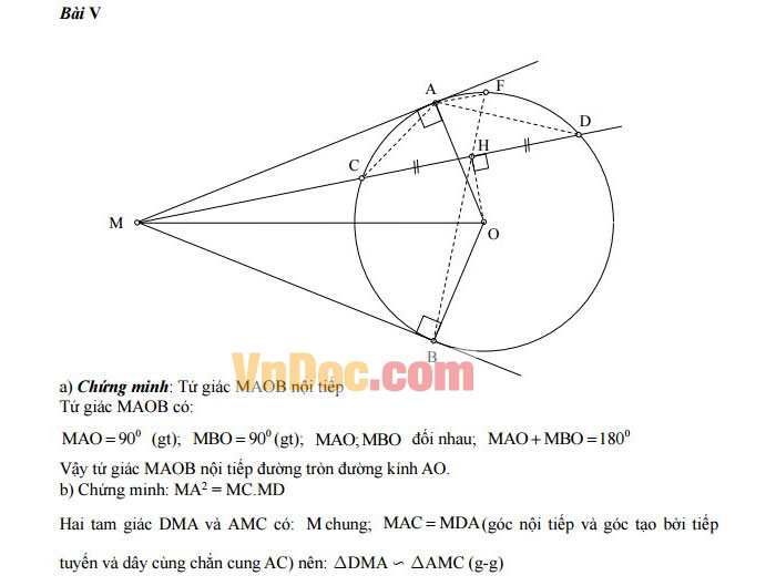 Đáp án đề thi vào lớp 10 môn Toán Đáp án đề thi vào lớp 10 môn Toán